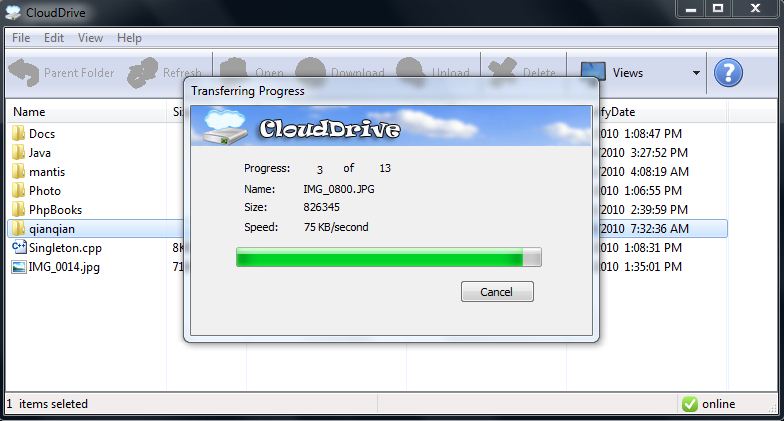 Cloud Drive 0.68 full